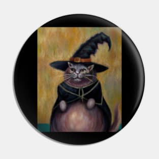 Witch Kitty cat Bruja cat spooky cat Pin