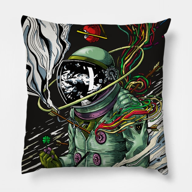 space x Pillow by Ilustronauta
