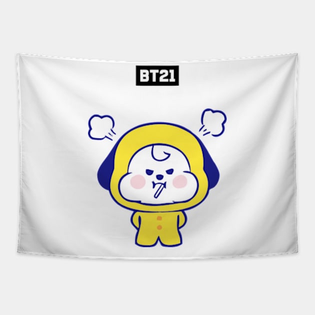 bt21 bts exclusive design 117 Tapestry by Typography Dose