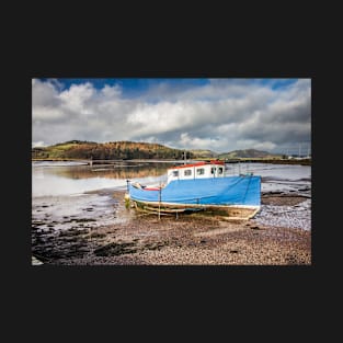 Boat at Kippford Photograph Dumfries and Galloway T-Shirt