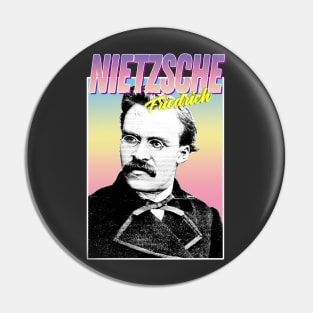 Friedrich Nietzsche Graphic Design Hipster Statement Tee Pin