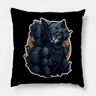 Mecha Cat_008 Pillow