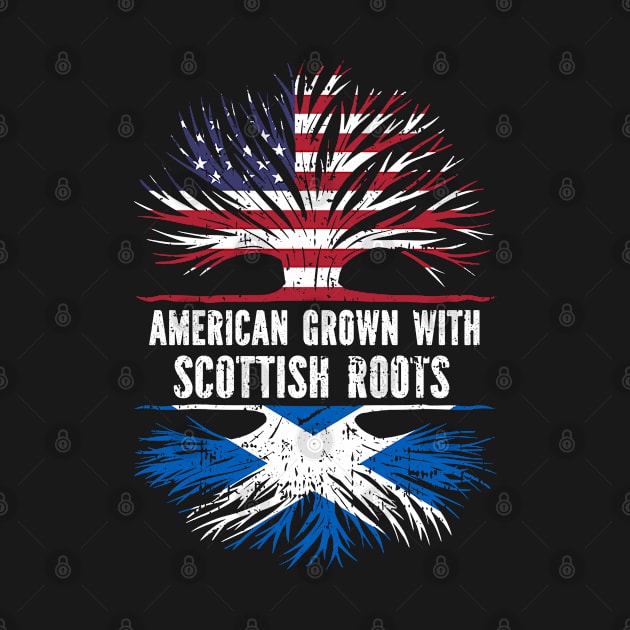 American Grown with Scottish Roots USA Flag by silvercoin