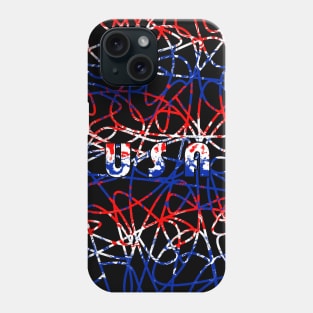 FOURTH Of July Scribble Phone Case