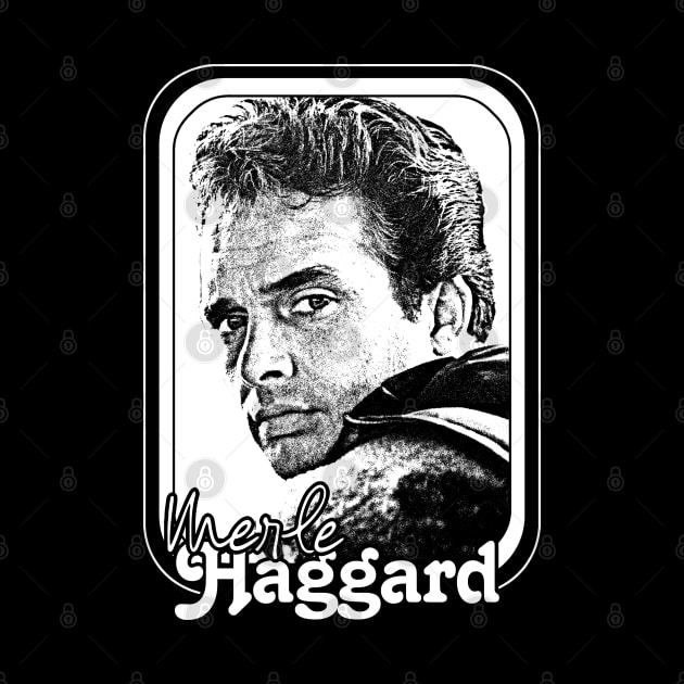 Merle Haggard // Retro Style Country Music Fan Gift by DankFutura