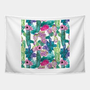 Cactus and succulents pattern Tapestry