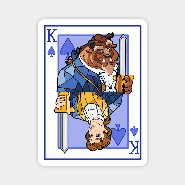 King of Spades Magnet by Ginny Heart Lab