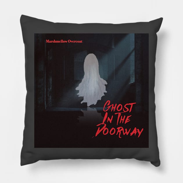 Ghost In The Doorway Pillow by Marshmellow Overcoat Store