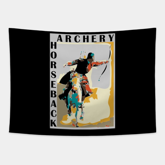 Horseback Archery Tapestry by Good Big Store