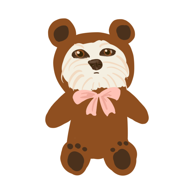 Beary Beary Cute Dog Maltipoo by PatternbyNOK