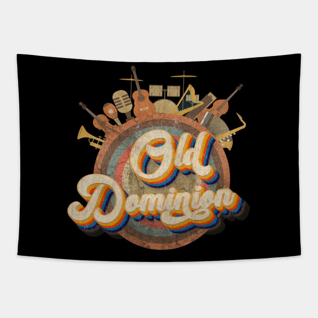 Retro Style Music Tour - Old Dominion Tapestry by kumurkumur