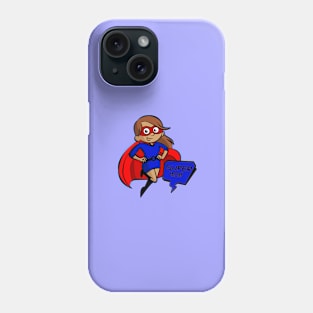 happy mothers day brunette super mom Phone Case