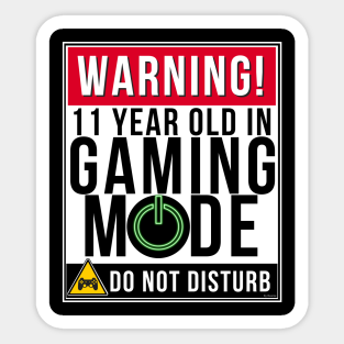 11 Year Old Birthday Gift Stickers Teepublic