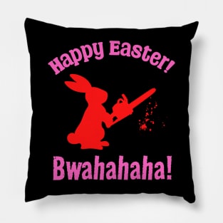 Happy Easter - Psycho Bunny Pillow