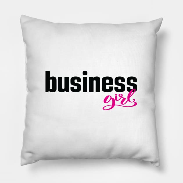 Business Girl Pillow by ProjectX23Red