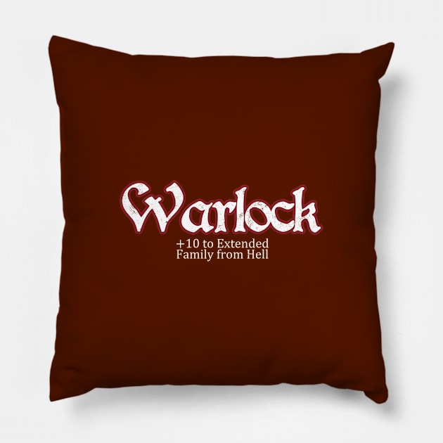 Class Skills - Warlock Pillow by greyallison