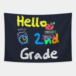 Second Grade Team Happy First day of School 2nd Grader Teacher Gift Tapestry