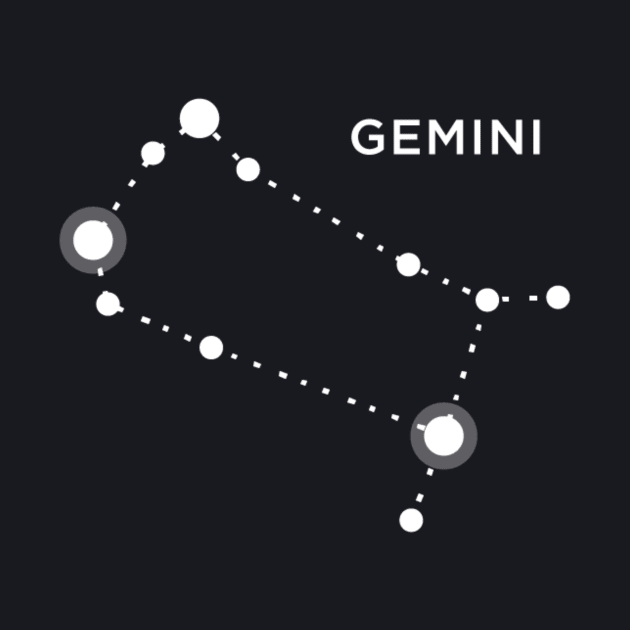 Gemini Zodiac Constellation Sign by writewin