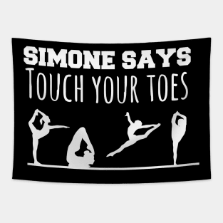 Simone Biles - Simone Says Touch Your Toes Tapestry