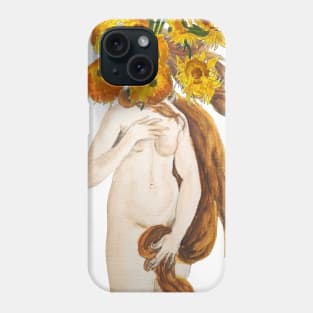 Venus and sunflower Phone Case