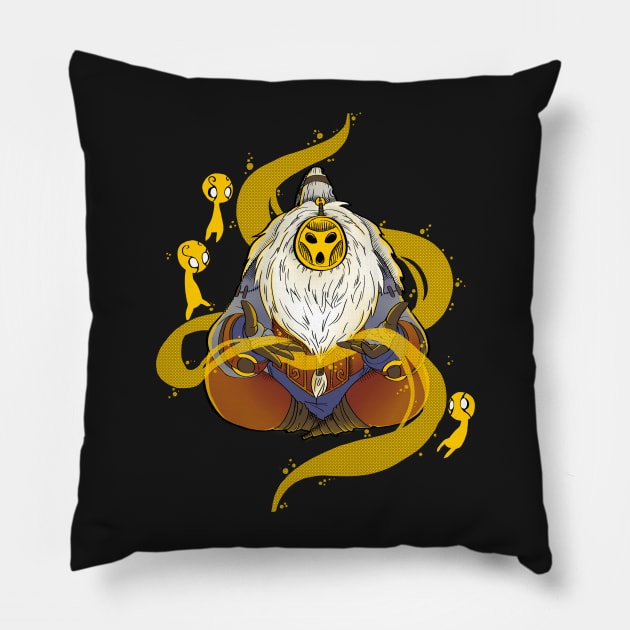 The Wandering Caretaker Pillow by NakaCooper