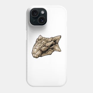 Dinosaur Skull Ankylosaurus Magniventris Sticker Phone Case