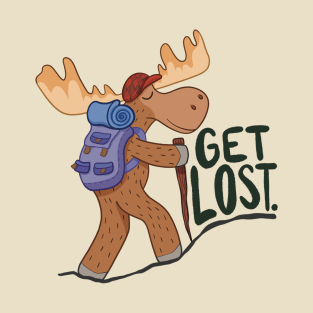 Hiking Moose T-Shirt