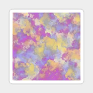 Candy Colored Clouds Abstract Softened Magnet