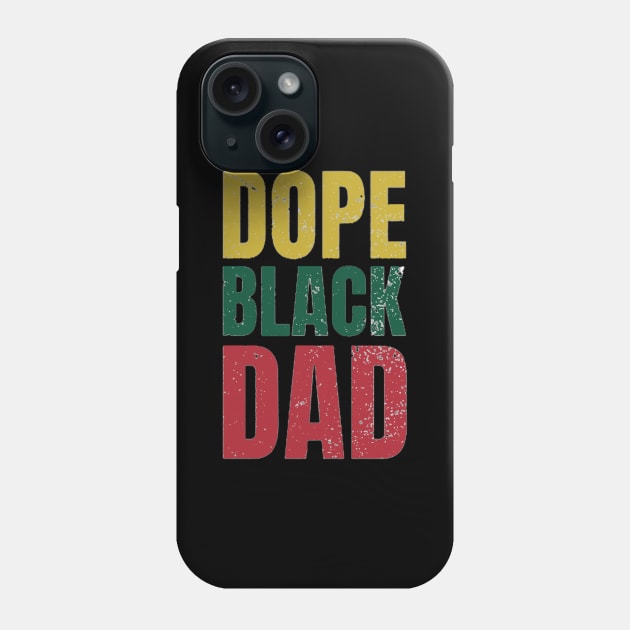 dope black dad Phone Case by ReD-Des