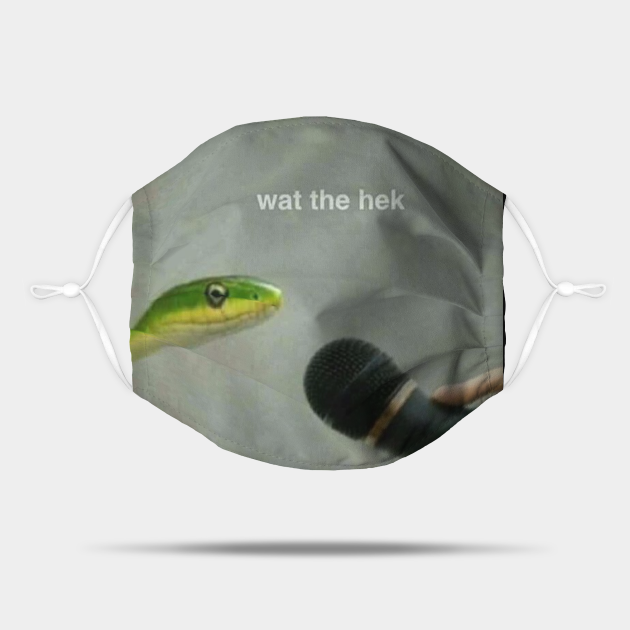 Snake What The Heck Funny Reaction Meme Reaction Meme Mask Teepublic