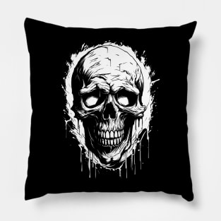 Dark Skull Graffiti Pillow