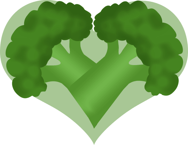 Broccoli heart Kids T-Shirt by WordsGames