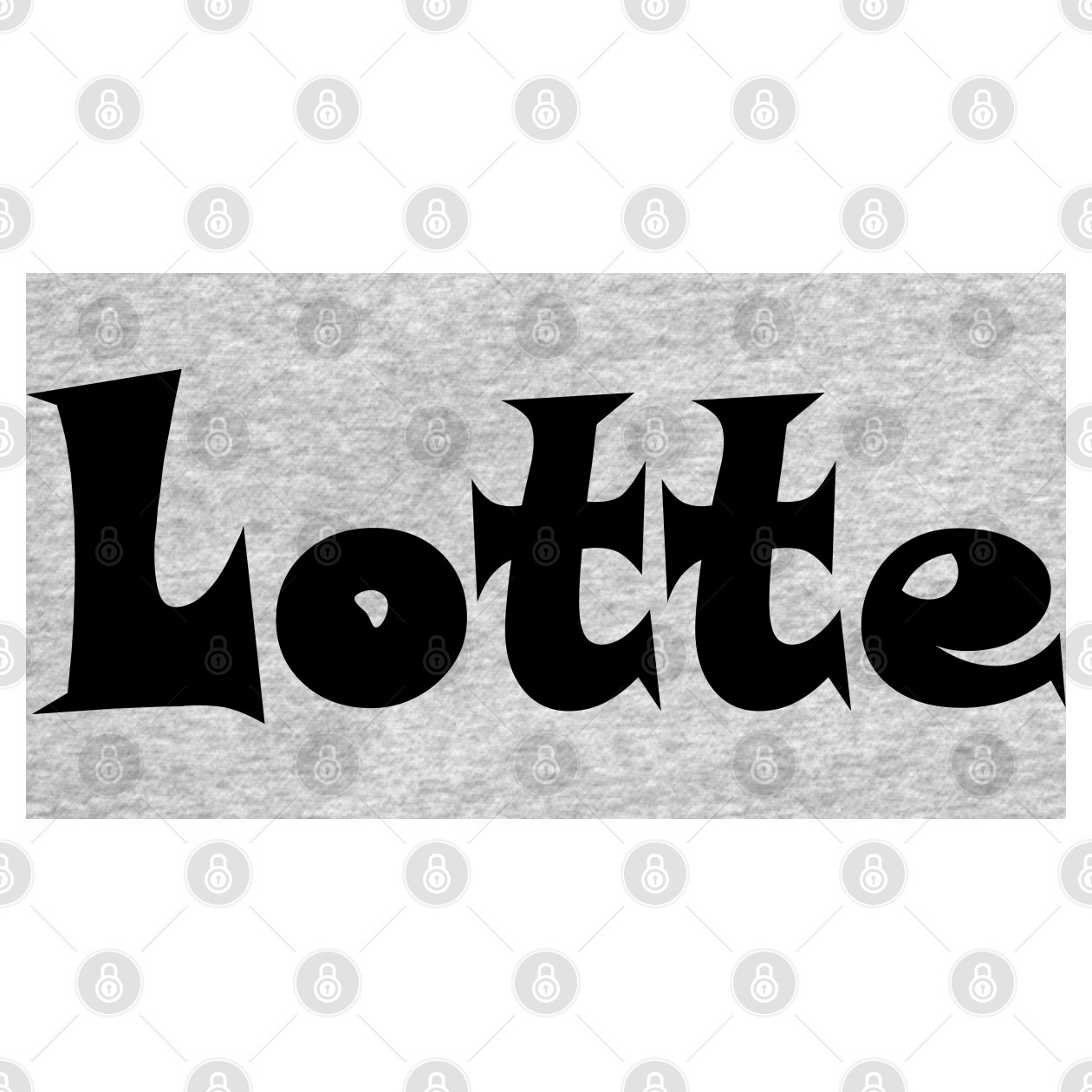 Lotte Name Design - Cute Font, Minimalist, with Black Lettering ...