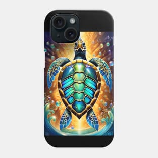 Stylized Sea Turtle Phone Case