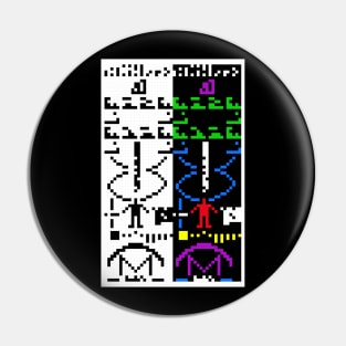 The Arecibo Message Colour Pin