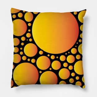 Orange bubble pattern Pillow