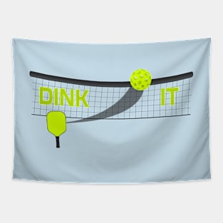 Dink It Pickleball Paddle Swoosh Ball T-Shirt Tapestry