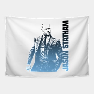 jason statham hand drawing graphic design by ironpalette Tapestry