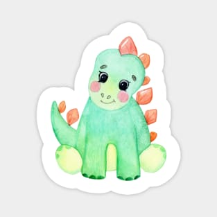 Cute green baby dinosaur Magnet