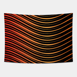 Stripes pattern - red Tapestry