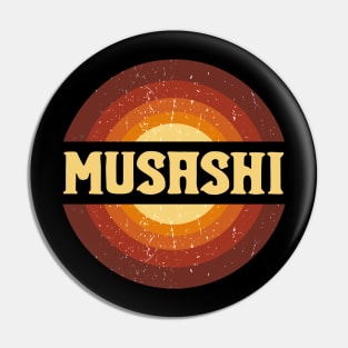 Vintage Proud Name Musashi Anime Gifts Circle Pin