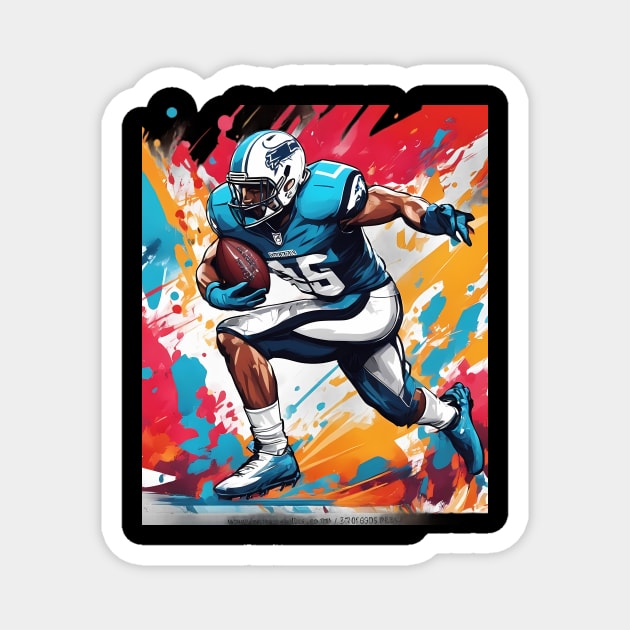 Gridiron American Football Magnet by animegirlnft