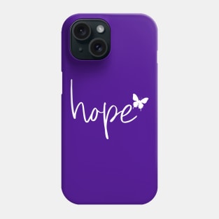 Hope with butterfly Phone Case