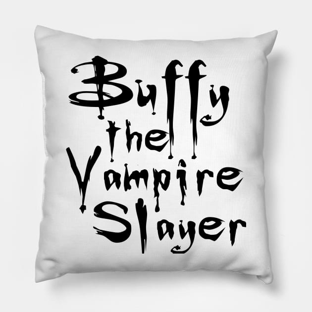 Buffy The Vampire Slayer Pillow by isobeldraws