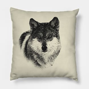 Wolf portrait Pillow