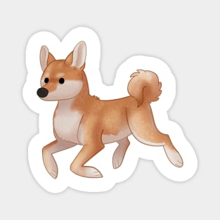 Cozy Shiba Inu Magnet