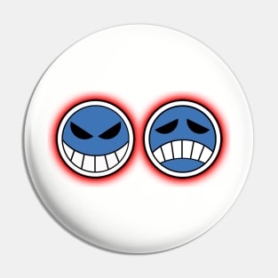 Ace Smile Frown Pin