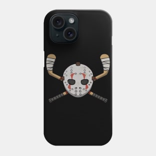 Hockey crew Jolly Roger pirate flag (no caption) Phone Case