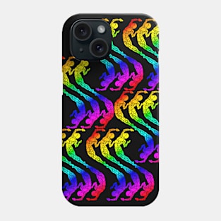 Pride Month Wave on Black Phone Case