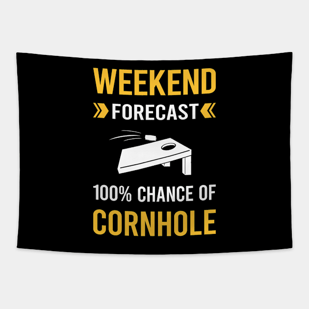 Weekend Forecast Cornhole Tapestry by Good Day